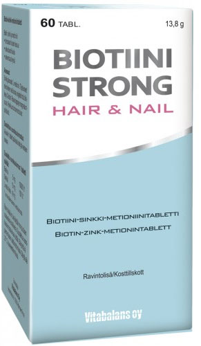 Biotiini Strong Hair & Nail (60 kapselia)